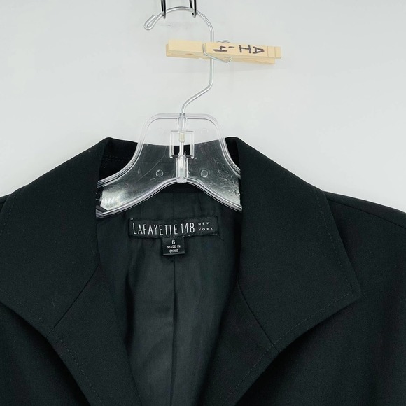 Lafayette 148 wool three button blazer - Picture 9 of 10